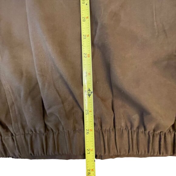 Cutter And Buck Jacket Mens XLarge XL Brown Faux Suede Bomber Golf Jacket - Picture 11 of 12